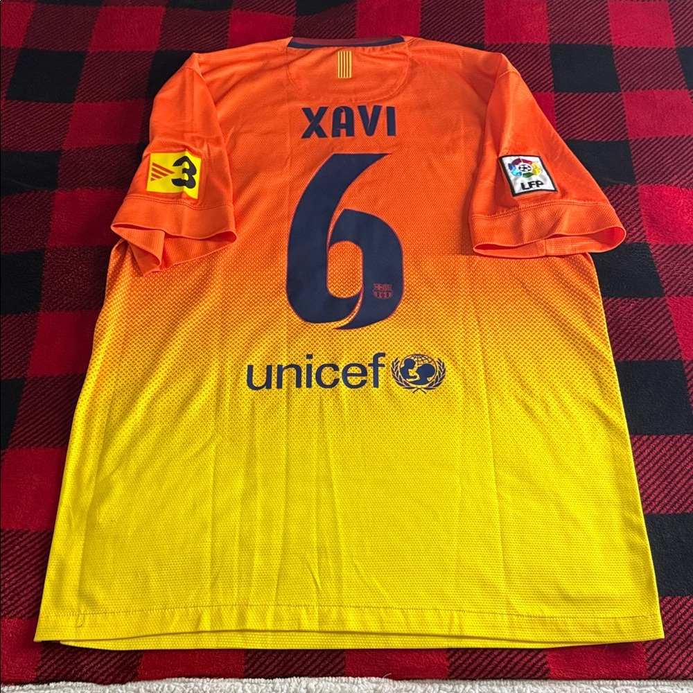 FC Barcelona #6 Xavi 2012-13 Nike La Liga Away Jersey